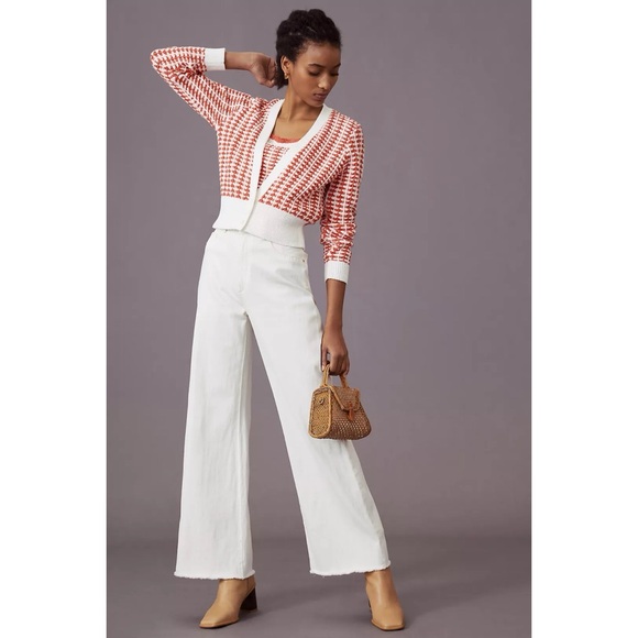 Anthropologie Maeve Bridget Cardigan Cropped Button Front Knit - Picture 11 of 11